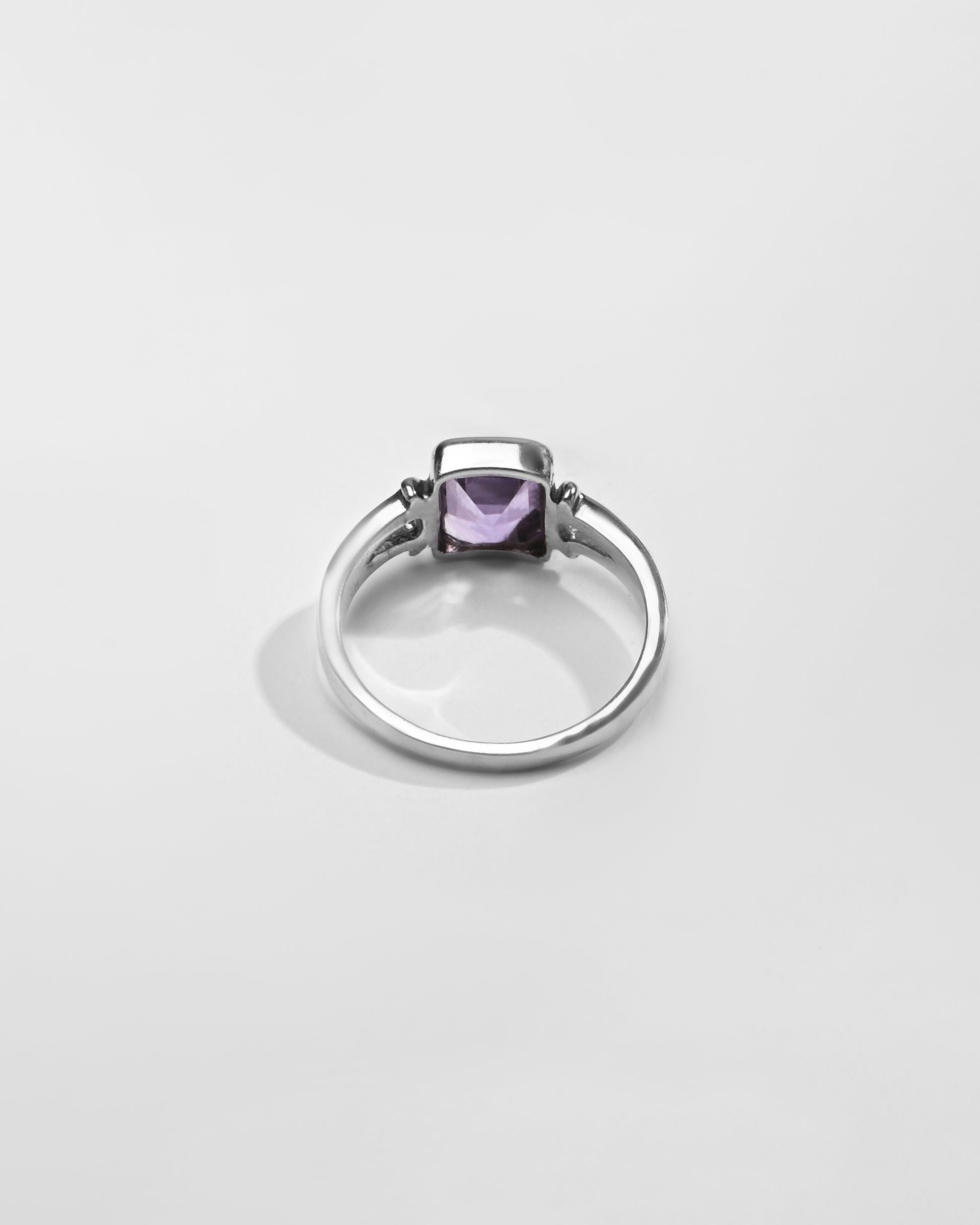 Amethyst (Jamunia) Ring – 925 Silver Crafted - #1148B Re - Myra