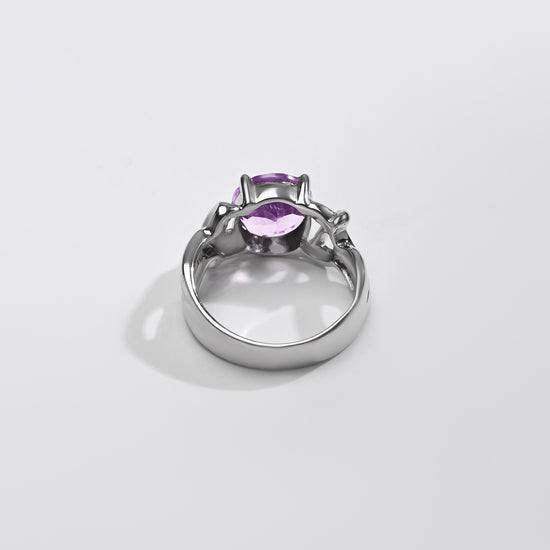 Classic Amethyst (Jamunia) Ring – 925 Silver - #1210N4 - Myra