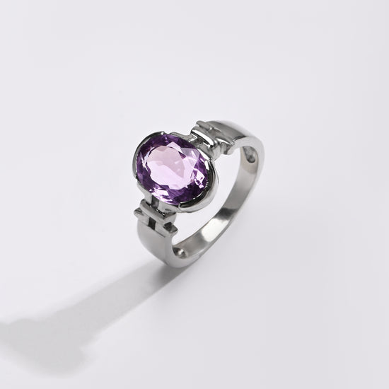 Luxe Amethyst (Jamunia) Ring – 925 Silver - #1199HB - Myra