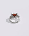 Coral (Moonga) Ring – 925 Silver Minimalist - #1104N3 Tr - Myra