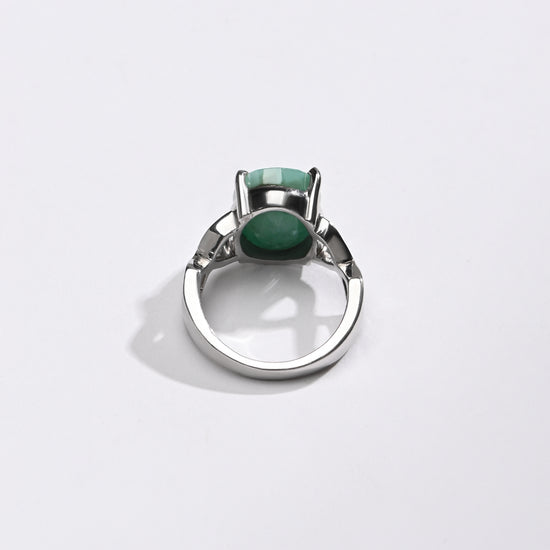 Grandeur Emerald (Panna) Ring – 925 Silver - #1105N4 - Myra