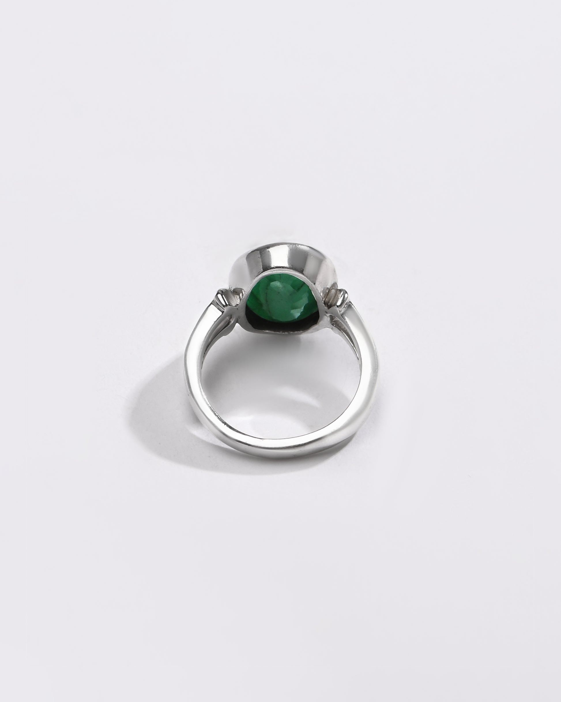 Signature Emerald (Panna) Ring – 925 Silver - #1148B - Myra