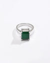 Sleek Emerald (Panna) Ring – 925 Silver - #1200N4 Sq - Myra