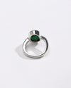 Velvet Hue Emerald (Panna) Ring – 925 Silver - #1201B - Myra