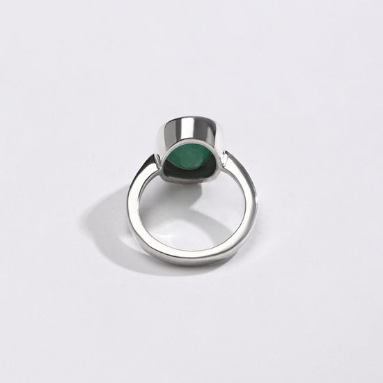 Seraphic Emerald (Panna) Ring – 925 Silver - #1218B - Myra