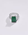 Premium EMERALD (PANNA) Ring in 925 Silver - #1244N4 - Myra