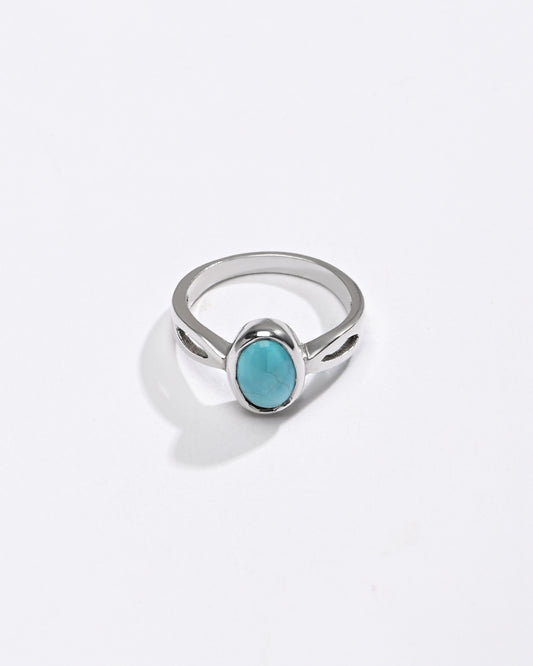 Turquoise (Firoza) Ring – 925 Silver Crafted - #1102