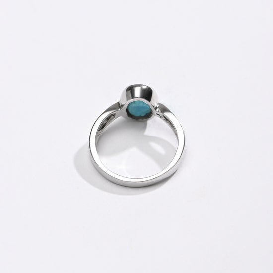 Turquoise (Firoza) Ring – 925 Silver Crafted - #1102 - Myra