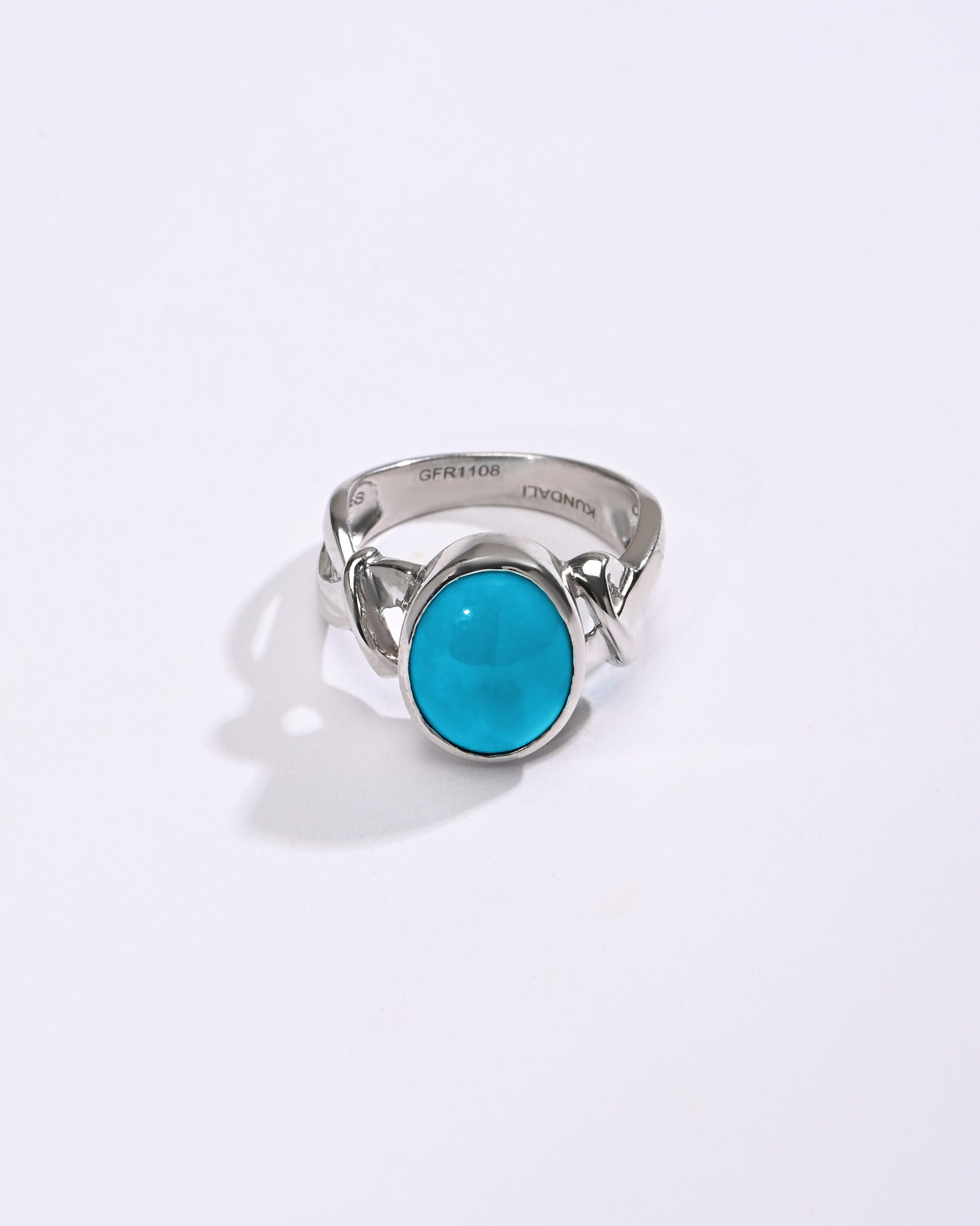 Luxe Turquoise (Firoza) Ring – 925 Silver - #1210 - Myra