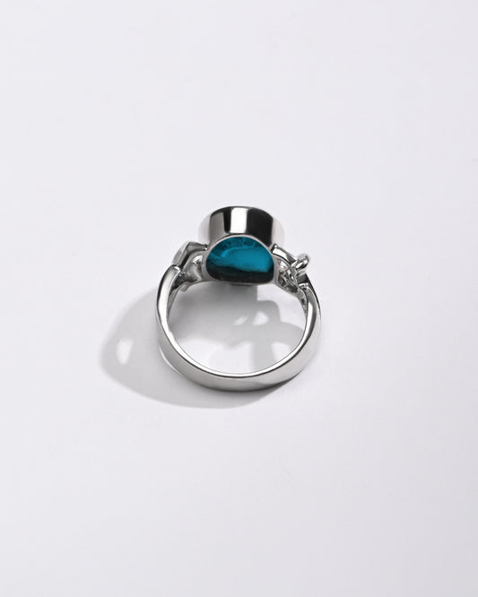 Luxe Turquoise (Firoza) Ring – 925 Silver - #1210 - Myra