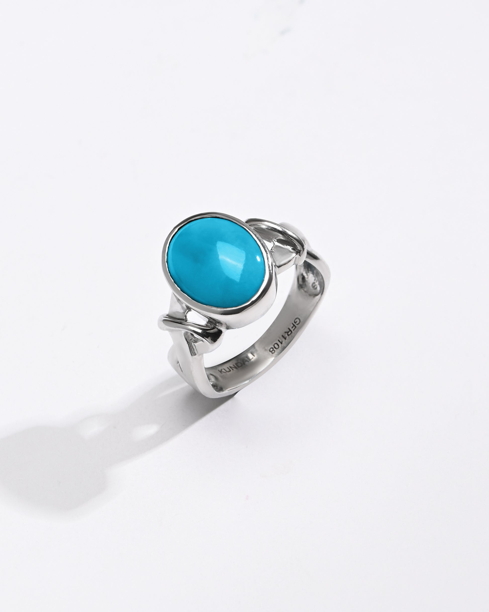 Luxe Turquoise (Firoza) Ring – 925 Silver - #1210 - Myra