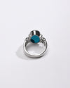 Classic Turquoise (Firoza) Ring – 925 Silver - #1199 - Myra