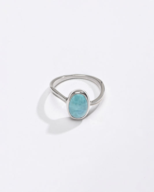 Royal Turquoise (Firoza) Ring – 925 Silver - #1201 - Myra