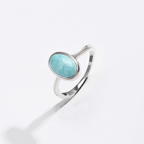 Royal Turquoise (Firoza) Ring – 925 Silver - #1201 - Myra