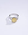 Natural Yellow Sapphire (Pukhraj) Ring in 925 Silver – #1104N4 - Myra