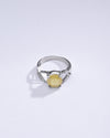 Classic Yellow Sapphire (Pukhraj) Ring in Silver – #1131N4 - Myra