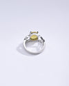 Classic Yellow Sapphire (Pukhraj) Ring in Silver – #1131N4 - Myra