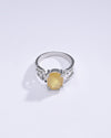 Vintage Yellow Sapphire (Pukhraj) Ring in 925 Sterling Silver – #1285N4 - Myra