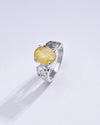 Vintage Yellow Sapphire (Pukhraj) Ring in 925 Sterling Silver – #1285N4 - Myra