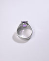 Amethyst (Jamunia) Ring – Pure 925 Silver - #1111N4 Sq
