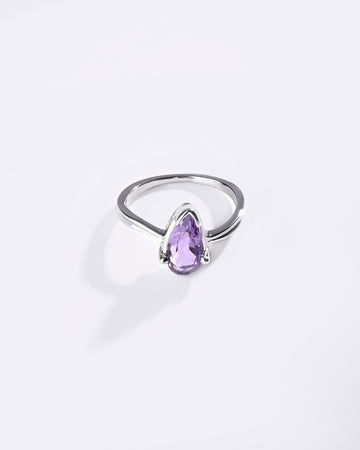 Royal Amethyst (Jamunia) Ring – 925 Silver - #1201N3 Drop