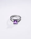 Balanced Amethyst (Jamunia) Ring – 925 Silver - #1150N4 Sq
