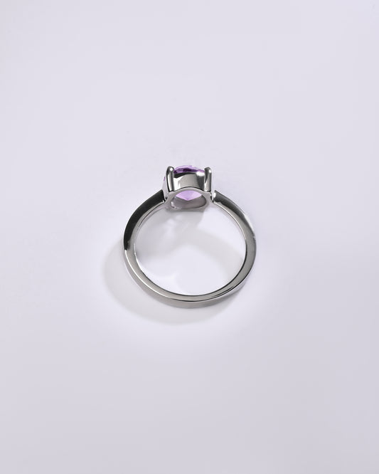 Deep Amethyst (Jamunia) Ring – 925 Silver - #1218N4