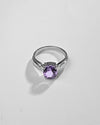 Amethyst (Jamunia) Ring – 925 Silver Precision - #1101N4