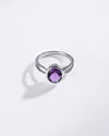 Amethyst (Jamunia) Gemstone Ring – 925 Silver - #1112B