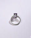 Designer Amethyst (Jamunia) Ring – 925 Silver - #1225N4