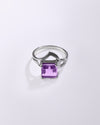 Luxe Amethyst (Jamunia) Ring – 925 Silver - #1192N4 Sq