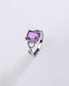 Refined Amethyst (Jamunia) Ring – 925 Silver - #1220N4 Sq