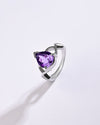 Classic Amethyst (Jamunia) Ring – 925 Silver - #1105N3 Drop