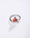 Coral (Moonga) Ring – 925 Silver Essential - #1110N3 Tr