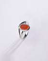 Coral (Moonga) Ring – 925 Silver Modern - #1159B