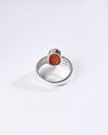 Coral (Moonga) Ring – 925 Silver Comfort Style - #1142B
