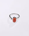 Bold Coral (Moonga) Ring – 925 Silver - #1203B