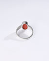 Bold Coral (Moonga) Ring – 925 Silver - #1203B