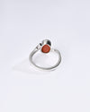 Coral (Moonga) Ring – 925 Silver Balanced Energy - #1152B