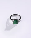 Vedic Emerald (Panna) Ring – 925 Silver - #1148N4 Sq