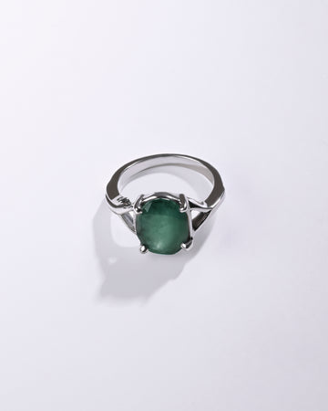 Royal Emerald (Panna) Ring – 925 Silver - #1175N4
