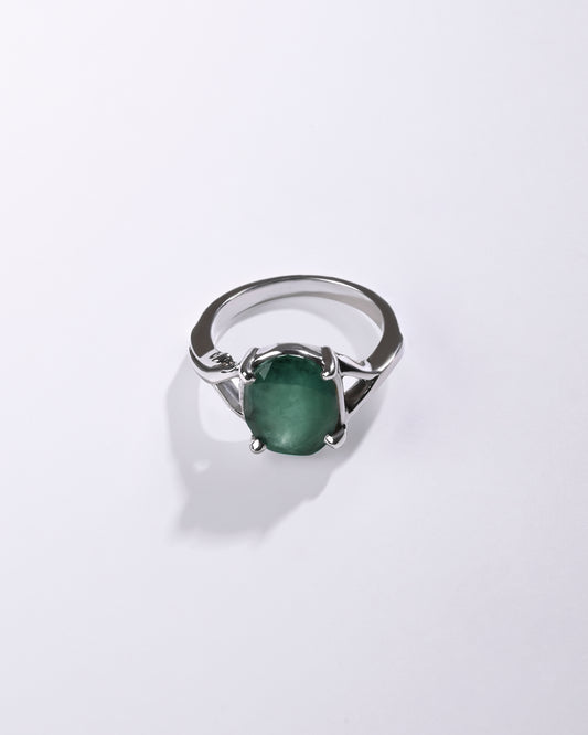 Royal Emerald (Panna) Ring – 925 Silver - #1175N4