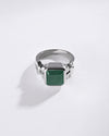 Refined Emerald (Panna) Ring – 925 Silver - #1199B Sq