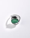 Emerald (Panna) Ring – Pure 925 Silver - #1138N4