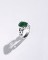 Emerald (Panna) Ring – Pure 925 Silver - #1245N4