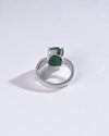 Emerald (Panna) Ring – 925 Silver Minimalist - #1102N4