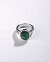 Elegant Emerald (Panna) Ring – 925 Silver - #1142B