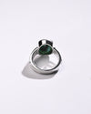 Elegant Emerald (Panna) Ring – 925 Silver - #1142B