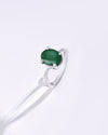 Opulent Emerald (Panna) Ring – 925 Silver - #1201N4