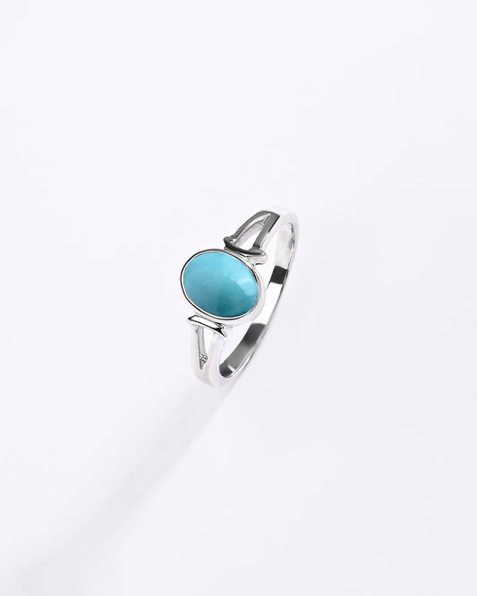 Turquoise (Firoza) Ring – 925 Silver - #1148